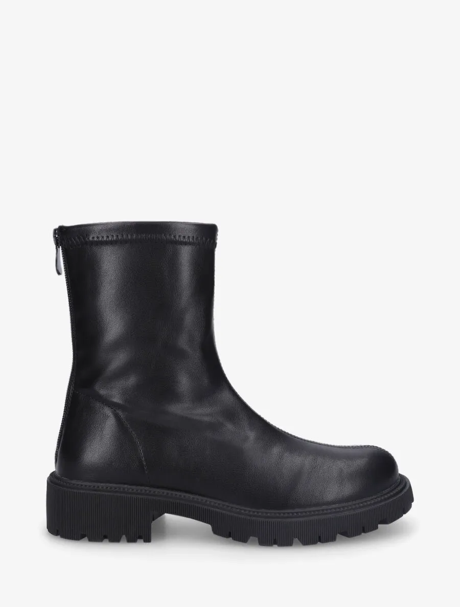 Bottines souples en simili - Noir