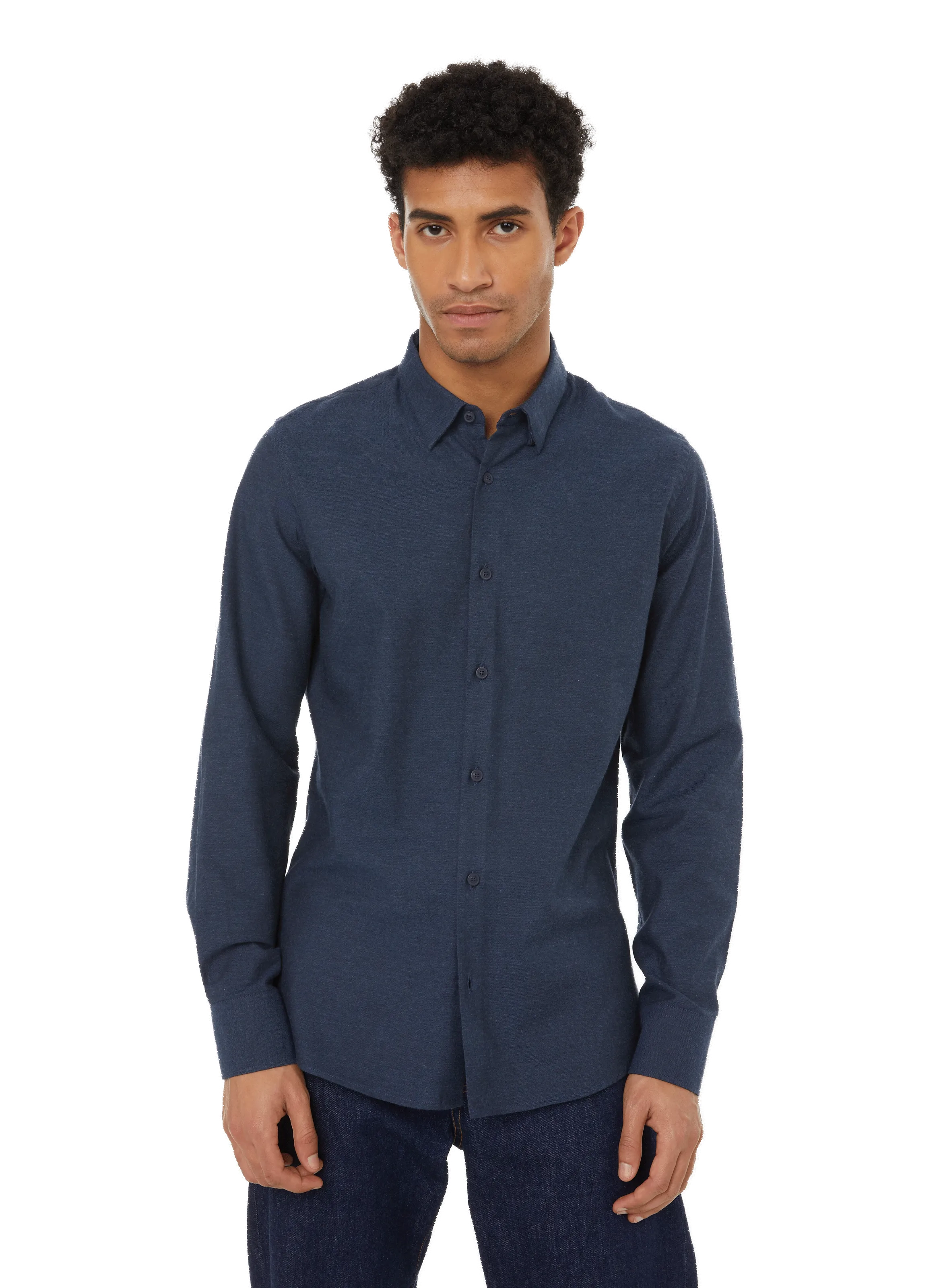 CHEMISE EN COTON ET LAINE - JAGVI RIVE GAUCHE pour HOMME | Printemps