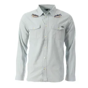 Chemise Manches Longues Bleu Homme Salty Crew Woven