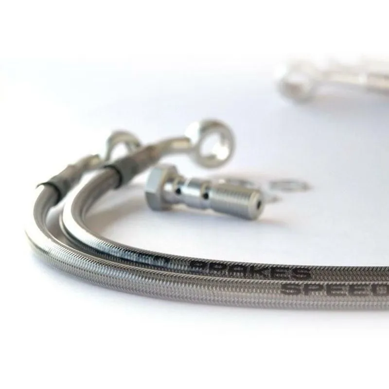 Durite de frein arrière d'aviation SPEEDBRAKES inox/raccord titane Kawasaki GPZ 1100