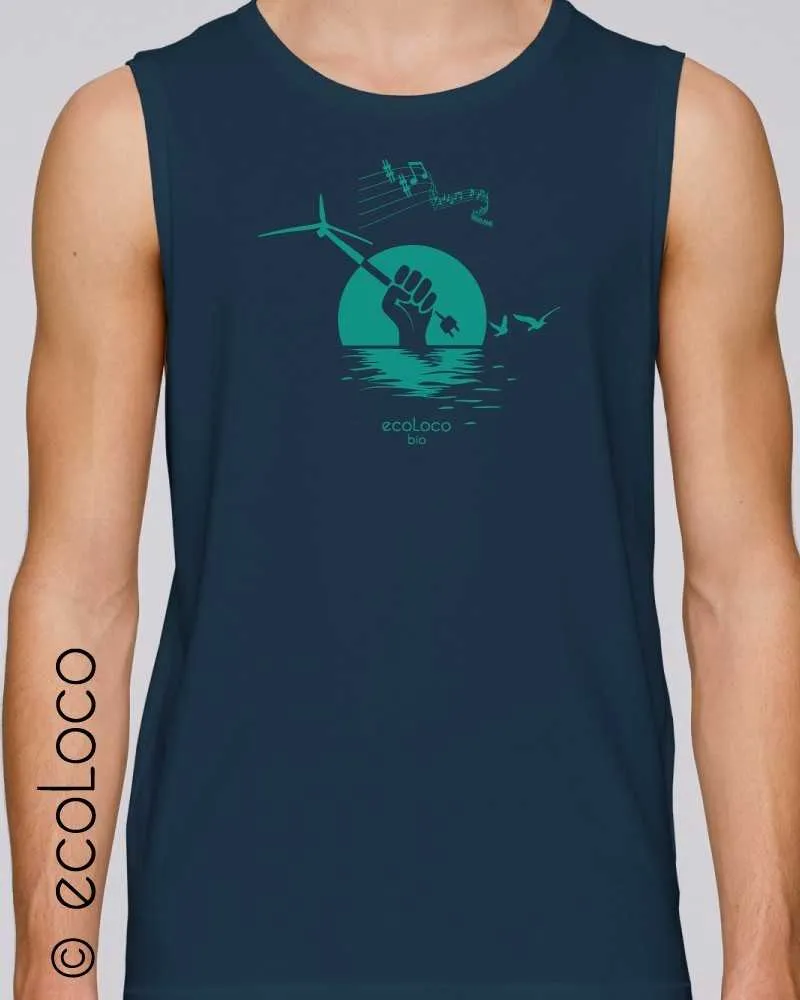Débardeur bio EOLIENNE DE MER engagé vegan fair wear France artisan