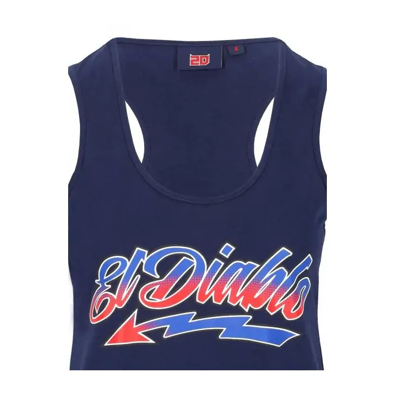 Débardeur EL DIABLO WOMAN QUARTARARO bleu - MAXXESS.FR, T-Shirt