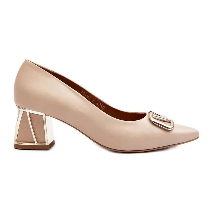 Escarpins élégants avec décoration Laura Messi 2740 Beige
