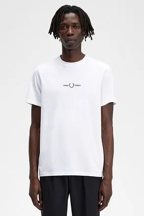 Fred Perry T-Shirt M4580 Blanc M4580-100 commander en ligne 