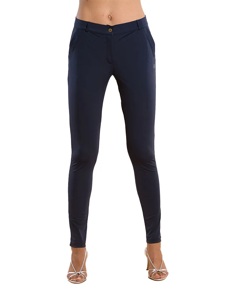 HBT - Basics Essentiels | Christina Pantalon Marine - Boutiques Seven's