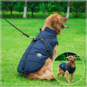 Helmut | Veste imperméable avec harnais d'escalade intégré pour chiens
