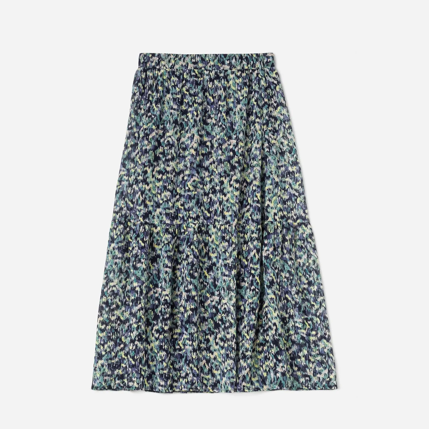 Jupe longue TEXTO marine à motif tachiste - Textile femme Accessoires | ERAM
