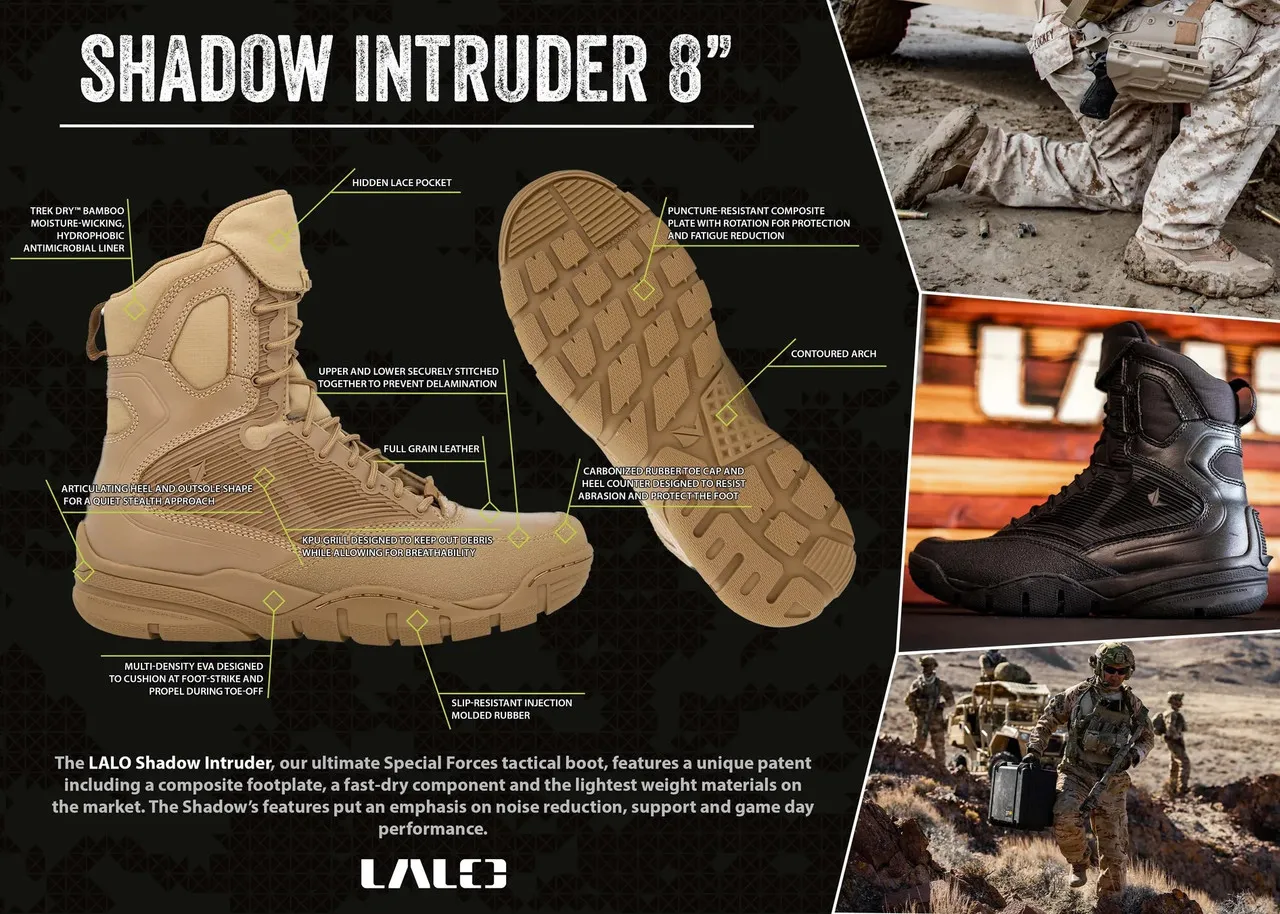 LALO SHADOW INTRUDER 8" Boot Black Ops