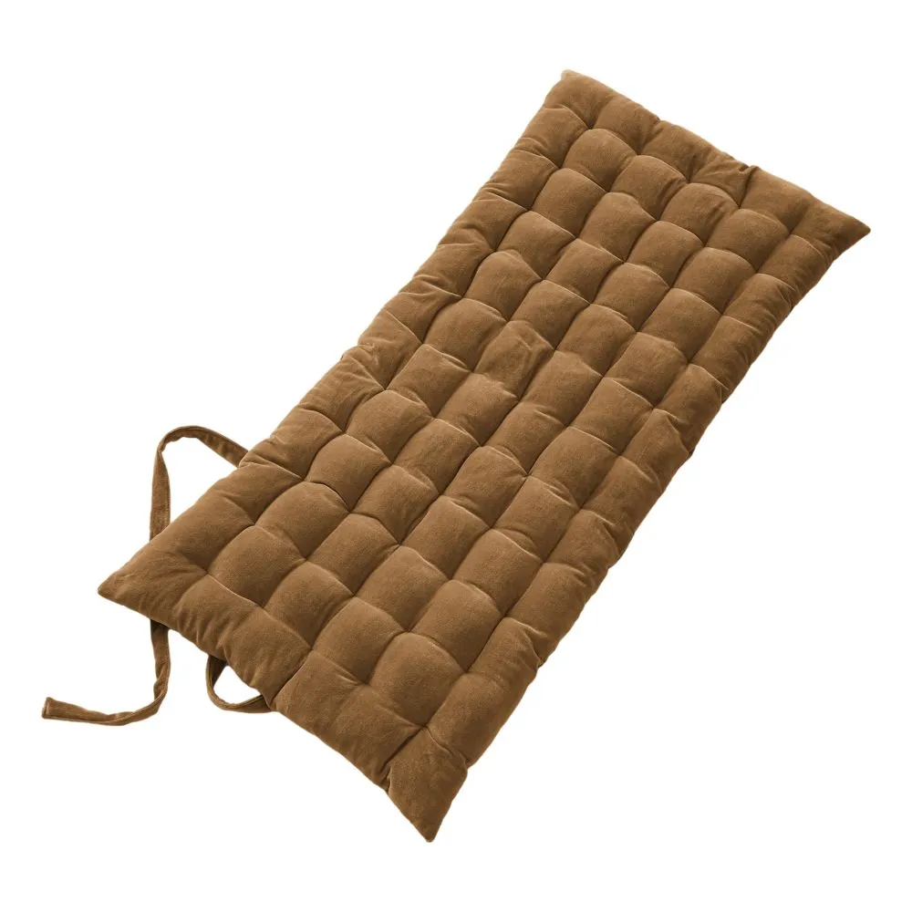 Matelas de sol 60 x 120 cm "César" Velours de Coton Couleur César Camel