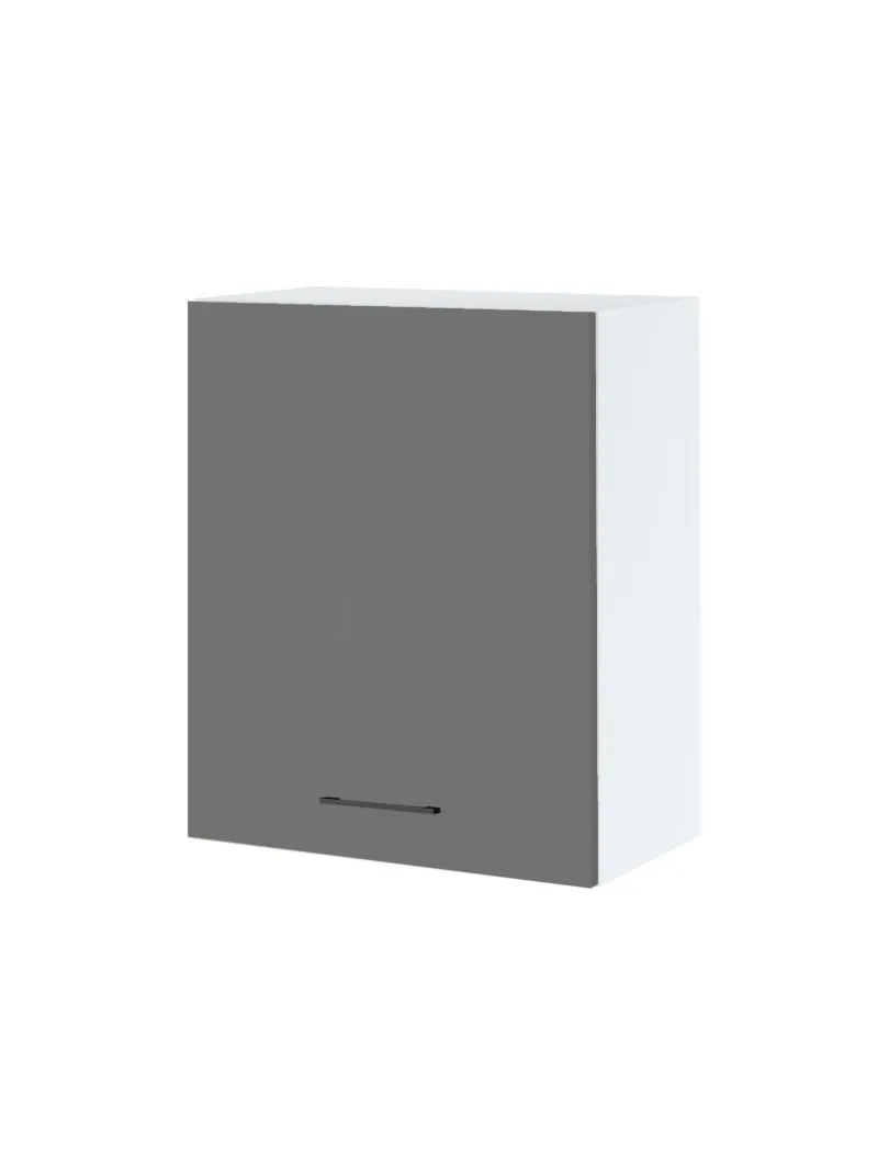 Meuble haut de cuisine Lovia Gris Mat 1 porte L 60 cm