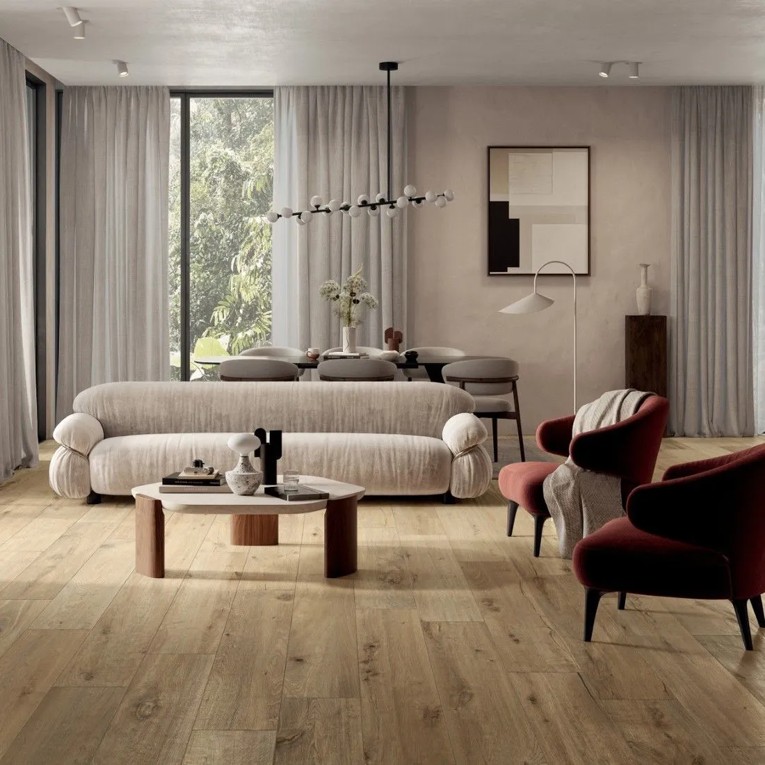 Mirage Kao Hazelnut Fusion Brosse 120x278 cm BQW9 | Carrelage imitation bois parquet
