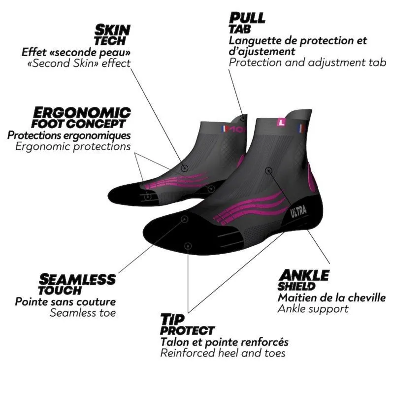 Monnet Trail Run Ultra - Chaussettes trail femme | Hardloop