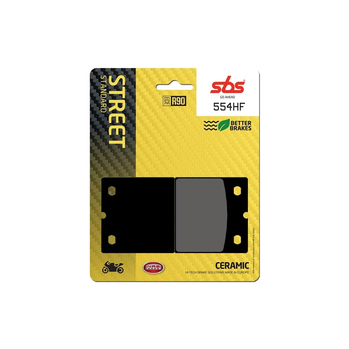 Plaquettes de frein SBS 554 HF Céramique