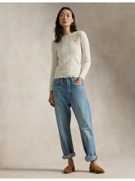 Pull col rond en laine et cachemire Ralph Lauren