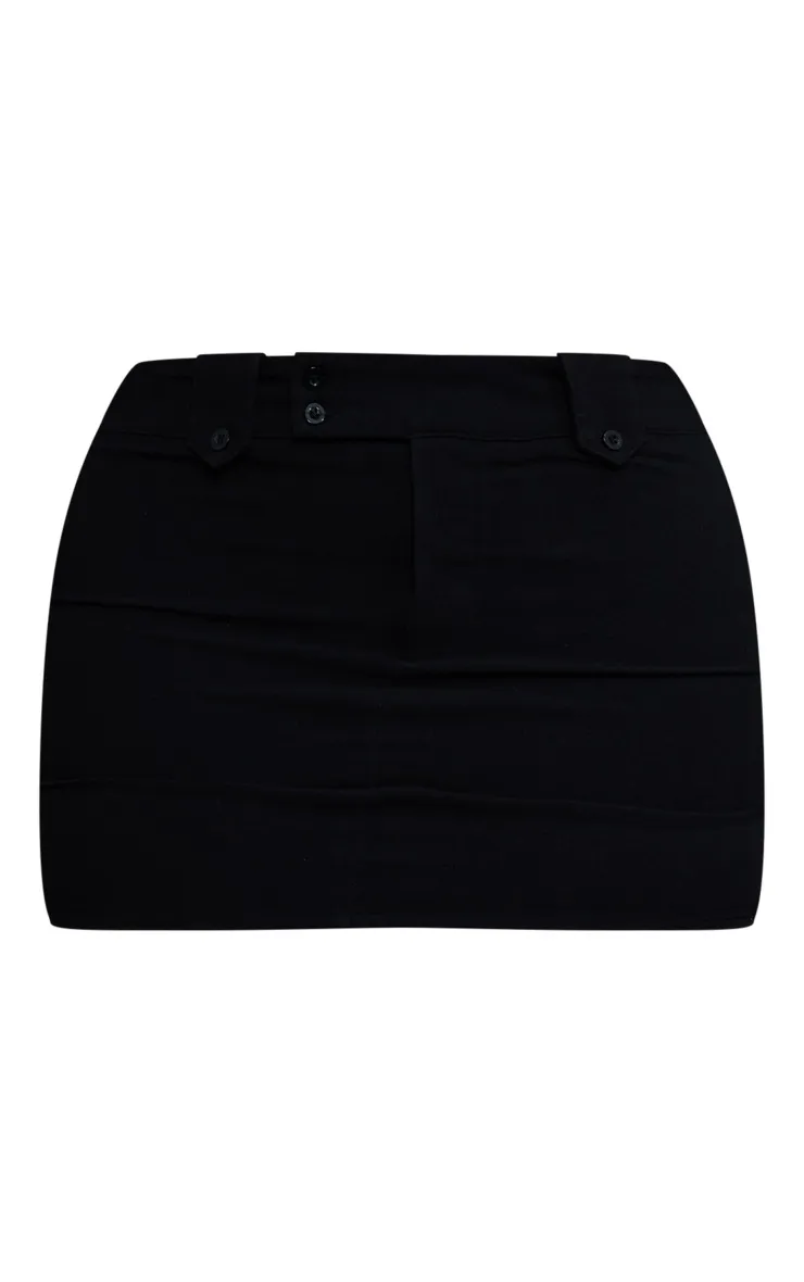 Shape Micro jupe tissée noire
