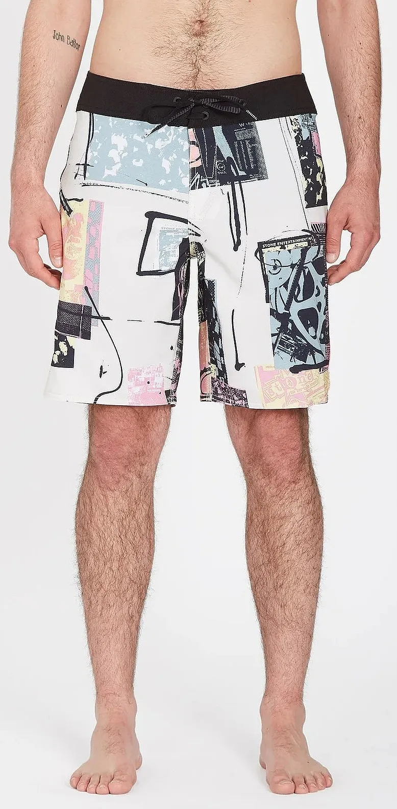Short de bain Volcom Entertainment Flyer Mod 19 - Whitecap Grey - men´s