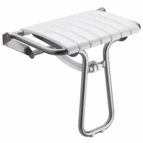 Siège de douche escamotable Assise grande taille Blanc et Gris|047633