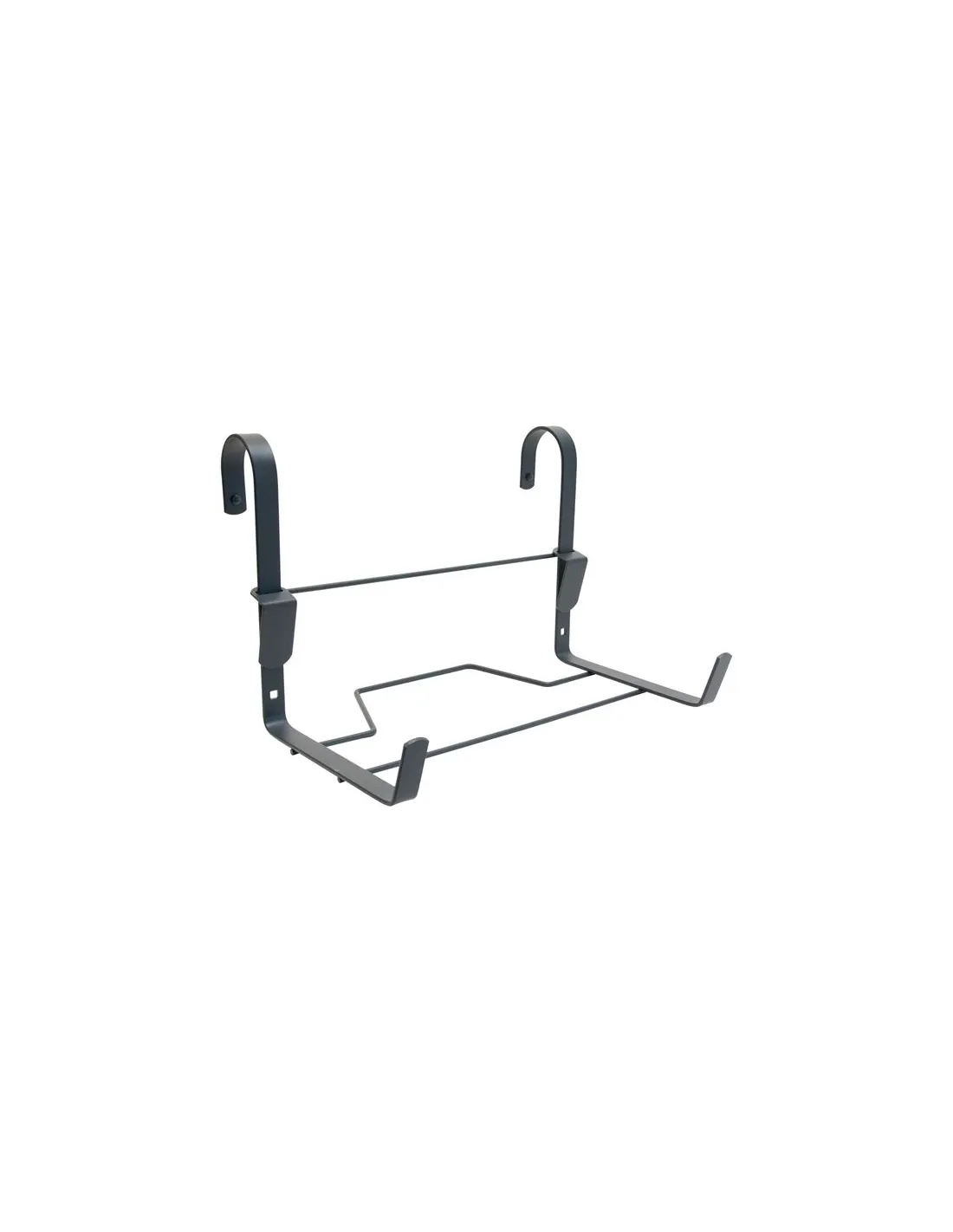 support jardinière crochet fer plat 35x18cm anthracite - louis moulin