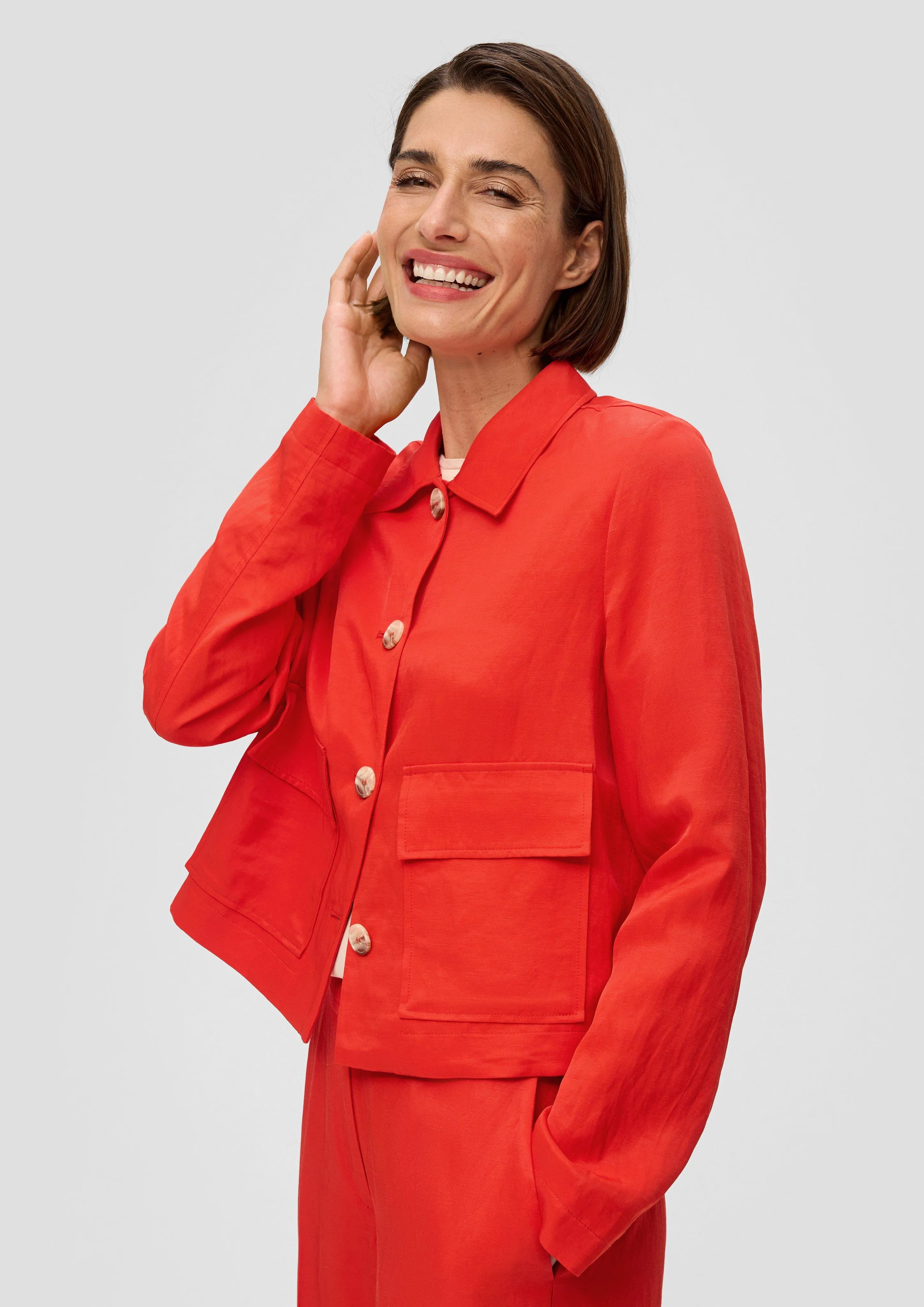 Veste en viscose mélangée